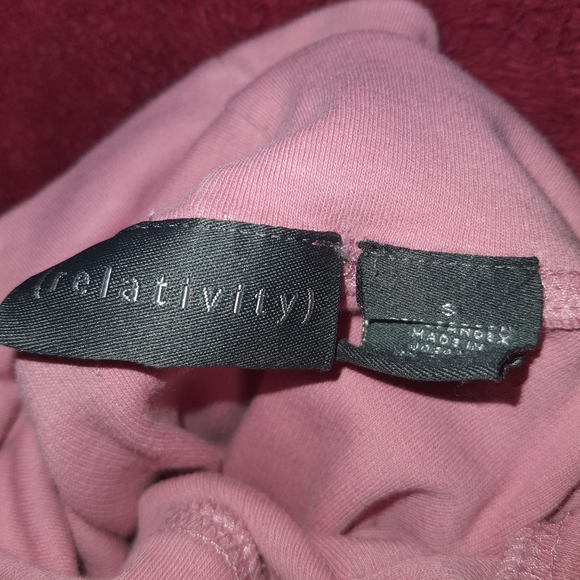 Relativity Womens Pink Turtleneck Sweater Small - Picture 5 of 8